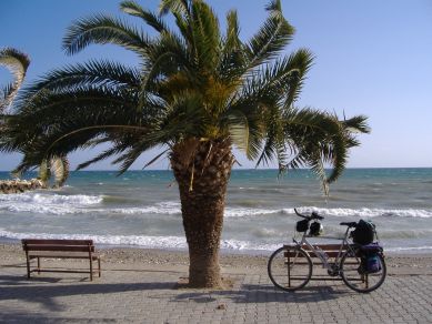 Palme und Fahrrad, Türkische Mittelmeer-Küste