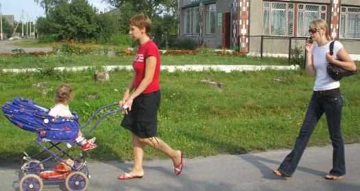Alexandra, Katja und Masha in Zhytkavichy