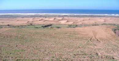 Marokkanische Küste mit Sanddünen