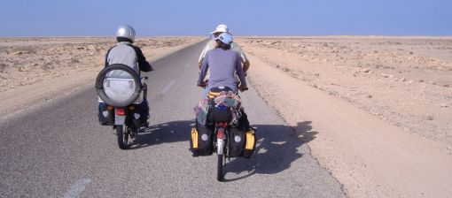 Moped & Fahrrad-Tandem: Stefan, Natalia Domingo & Javier Gómez