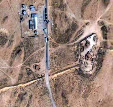Marokkanische Grenzstation bei Guergarat/West-Sahara