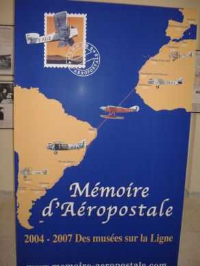 Tarfaya am Cap Juby, Marokko: Museum/Maison de l'Initiative: Poster Mémoire d'Aéropostale