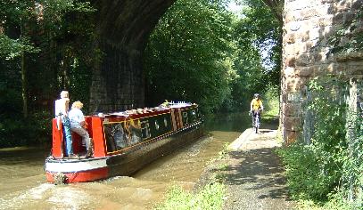 Fahrradweg am Shropshire Union Canal