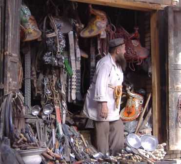 Händler in der Altstadt von Kashgar