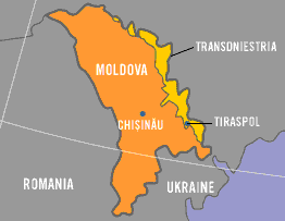 Karte: Moldawien und Transnistrien