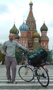 Christoph Gocke auf dem Roten Platz in Moskau