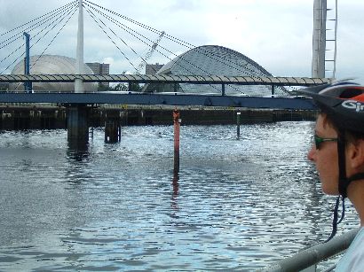 Expo-Gelände von Glasgow mit Milleniums-Brücke