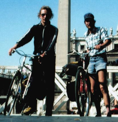 Georg Menke und Christoph Gocke auf dem Petersplatz, Rom