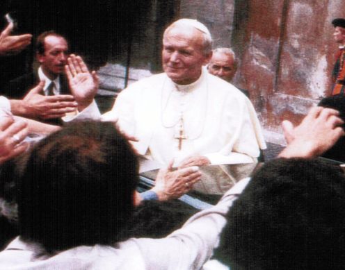 Georg Menke und Papst Johannes Paul II.