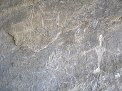 Steinzeit-Zeichnungen in Gobustan