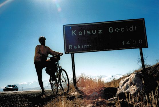 Chris on the Bike am Kolsuz-Pass, 1490 m