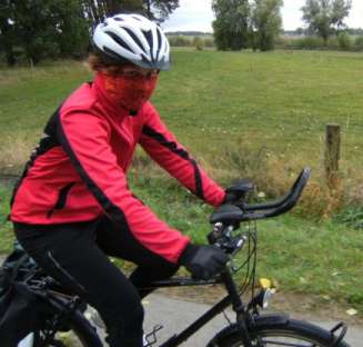 Sonja am Bützow-Güstrow-Kanal, Radweg Berlin-Kopenhagen in Mecklenburg