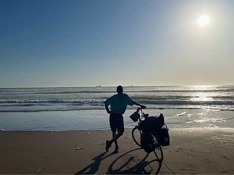 Chris am Pazifik bei Arica