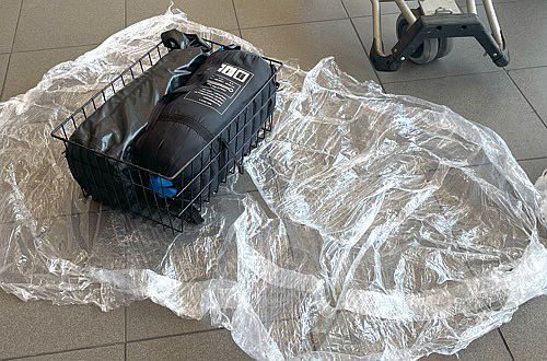 Verpackung für Fahrradkorb