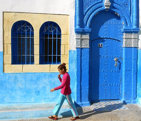 Mädchen in der Kasbah von Rabat