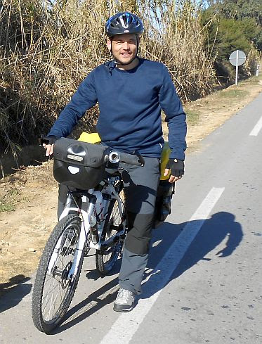 Stan PETITDEMANGE aus der Gegend um Lyon auf dem Weg nach Dakar