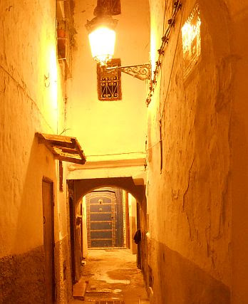 Medina von Tétouan bei Nacht