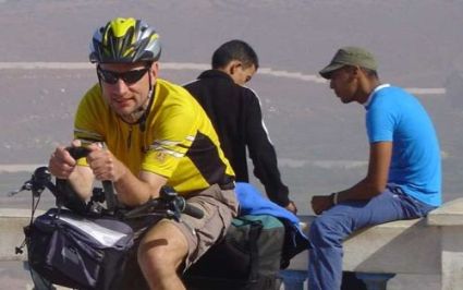 Christ on the Bike in Sidi Ifni