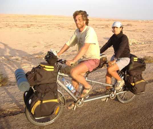 Javier Gómez und Natalia Domingo auf dem Tandem
