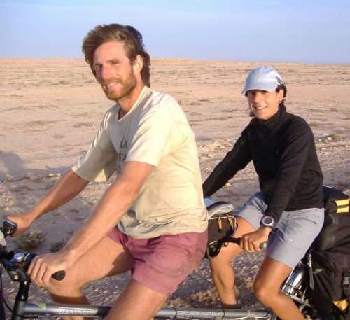 Natalia Domingo und Javier Gómez auf dem Tandem