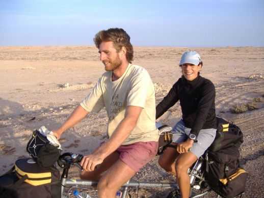 Natalia Domingo und Javier Gómez auf dem Tandem