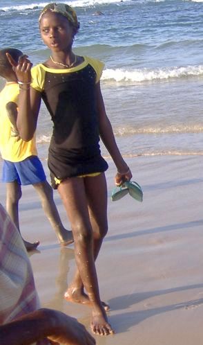 Fischermädchen in Yoff/Dakar, Senegal