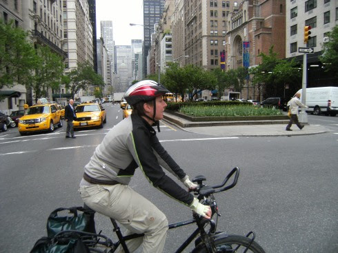 Miri on the Bike in Manhattan