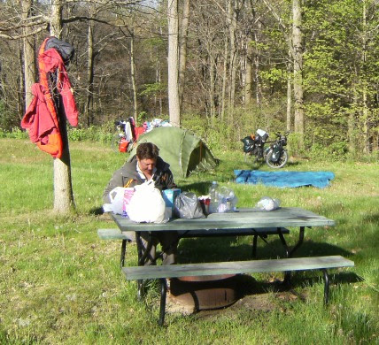 Morgenstund am Hidden Valley Campground, Normandale, Ontario, Kanada