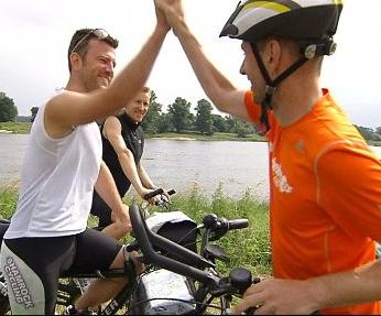 Elbe-Radweg: Saale-Mündung