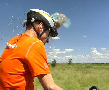 Christoph Gocke alias Chris on the Bike: Sommer-Dusche auf dem Rad