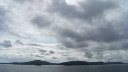 Blick auf die Nordspitze der Orkney-Inseln, Großbritannien