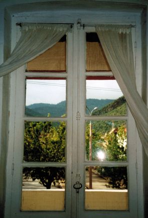 Blick aus dem Hotelzimmer in Azrou