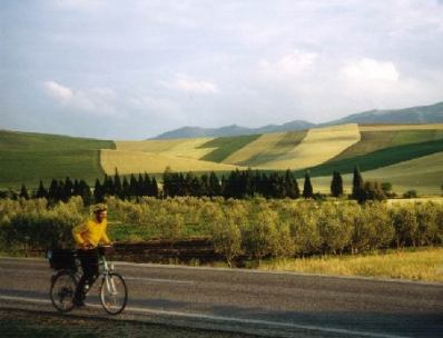 chris-on-the-bike im marokkanischen Frühling