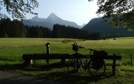 Wasserstelle vor Watzmann bei Berchtesgarden, Oberbayern