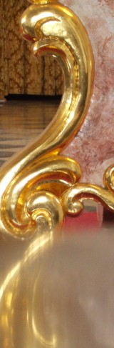 Detail des Rokoko-Ambo der Klosterkirche von Benediktbeuren
