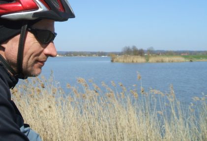 Chris on the Bike am Altmühlsee