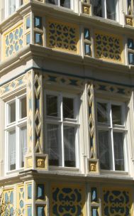 Erkerfenster in Rothenburg ob der Tauber