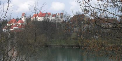 Blick auf See, Burg und Altstadt von Füssen