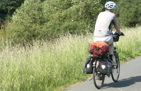 Chris on the Lahntalradweg