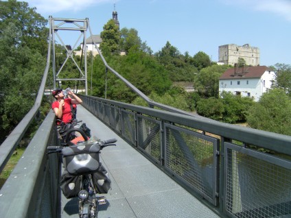 Lahnbrücke am Selters-Weg in Löhnberg mit Laneburg