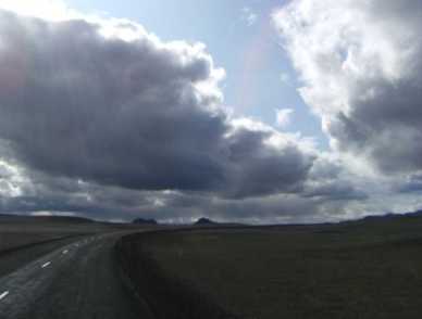 Vulkan-Wüstenlandschaft im Nordosten von Island