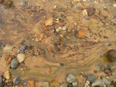 Bachlauf mit Algen am Kerlingarfjöll, Island