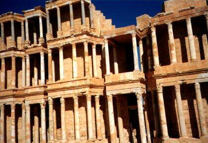 Theater in Sabratha, Libyen