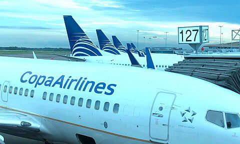 Flugzeuge Copa Airlines am Flughafen Panama-City