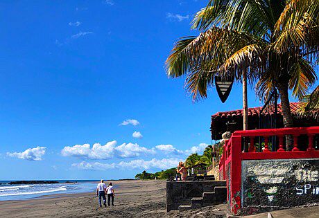 The Free Spirit Hostel am Pazifik in El Tránsito, Nicaragua