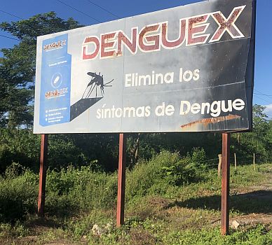 Werbung für Denguex, Honduras