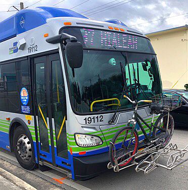 Bus mit Fahrradbeförderung in Miami