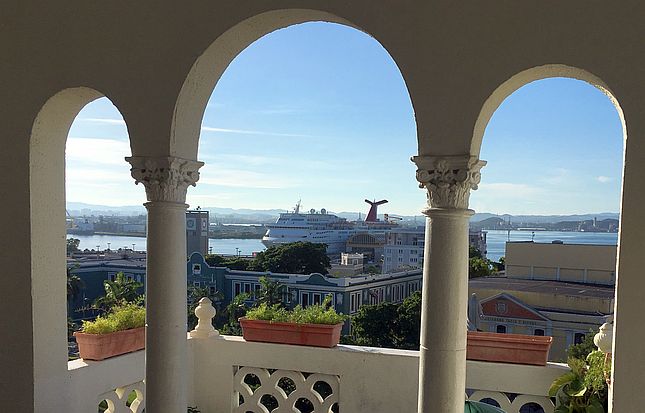 Posada San Francisco, San Juan, Puerto Rico: View on Carnival Fascination