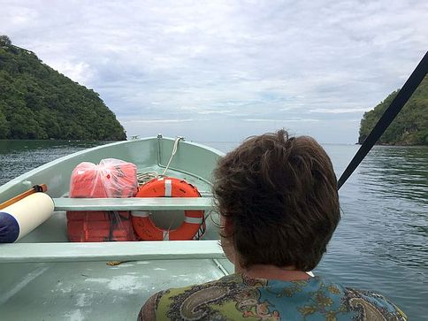 Im Motorboot nach Anse Chastanet, St. Lucia