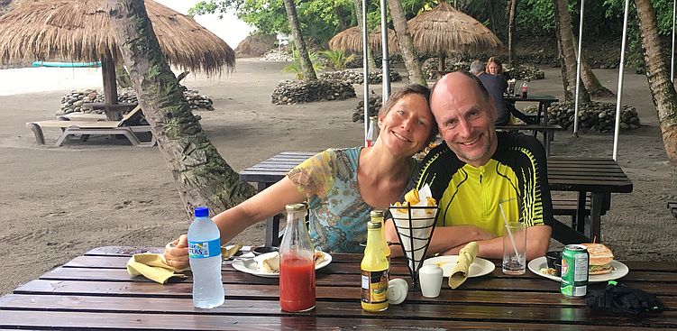 Jungle Biking: Break in Anse Mamin